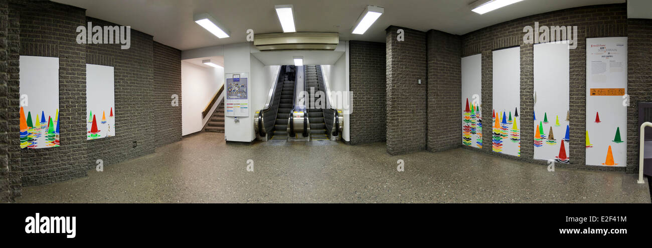 Canada, Provincia di Quebec, Montreal, la città sotterranea, il passaggio sotterraneo che conduce alle Halles de la Gare Foto Stock