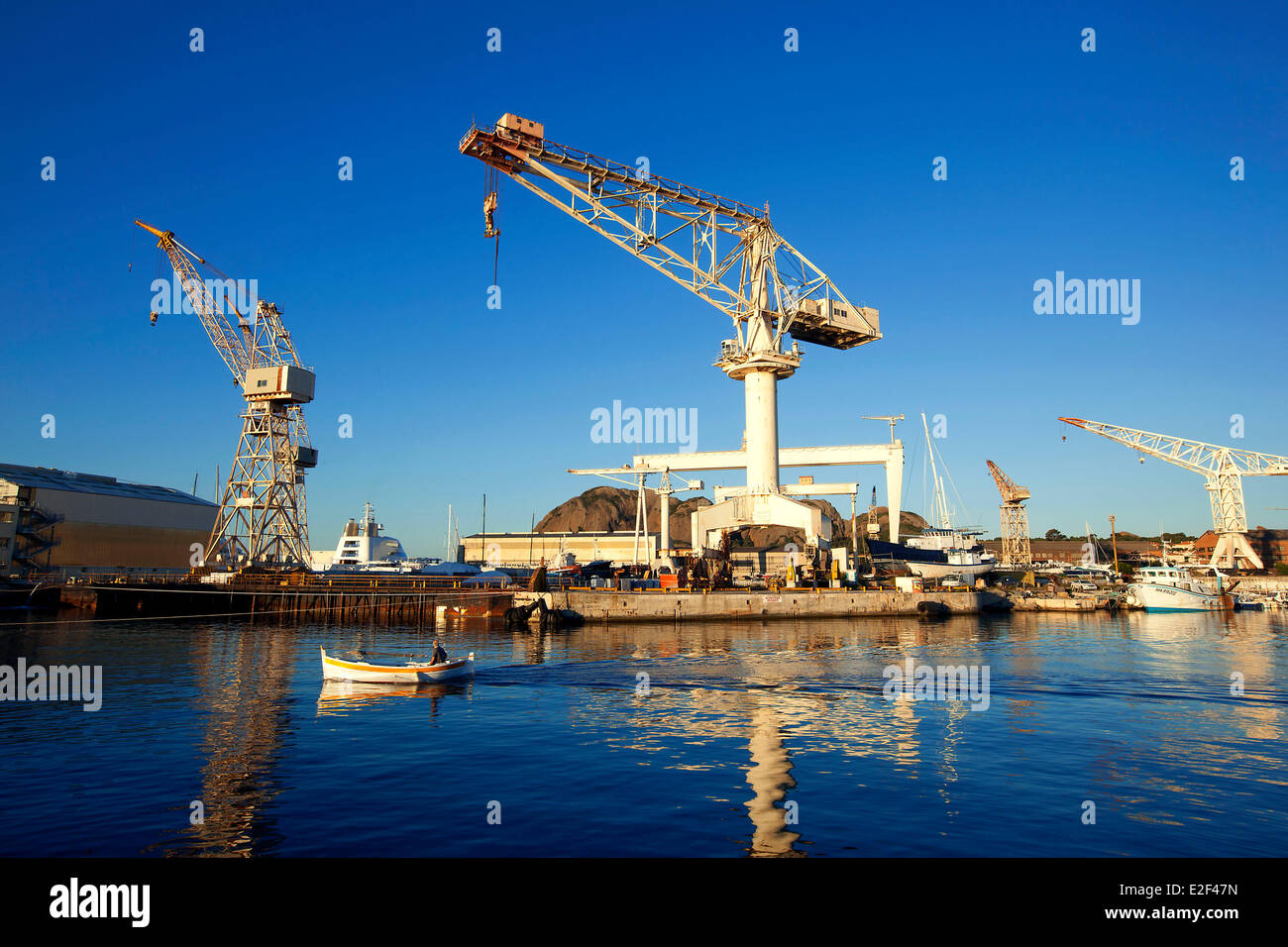 Francia, Bouches du Rhone, La Ciotat cantiere navale Foto Stock