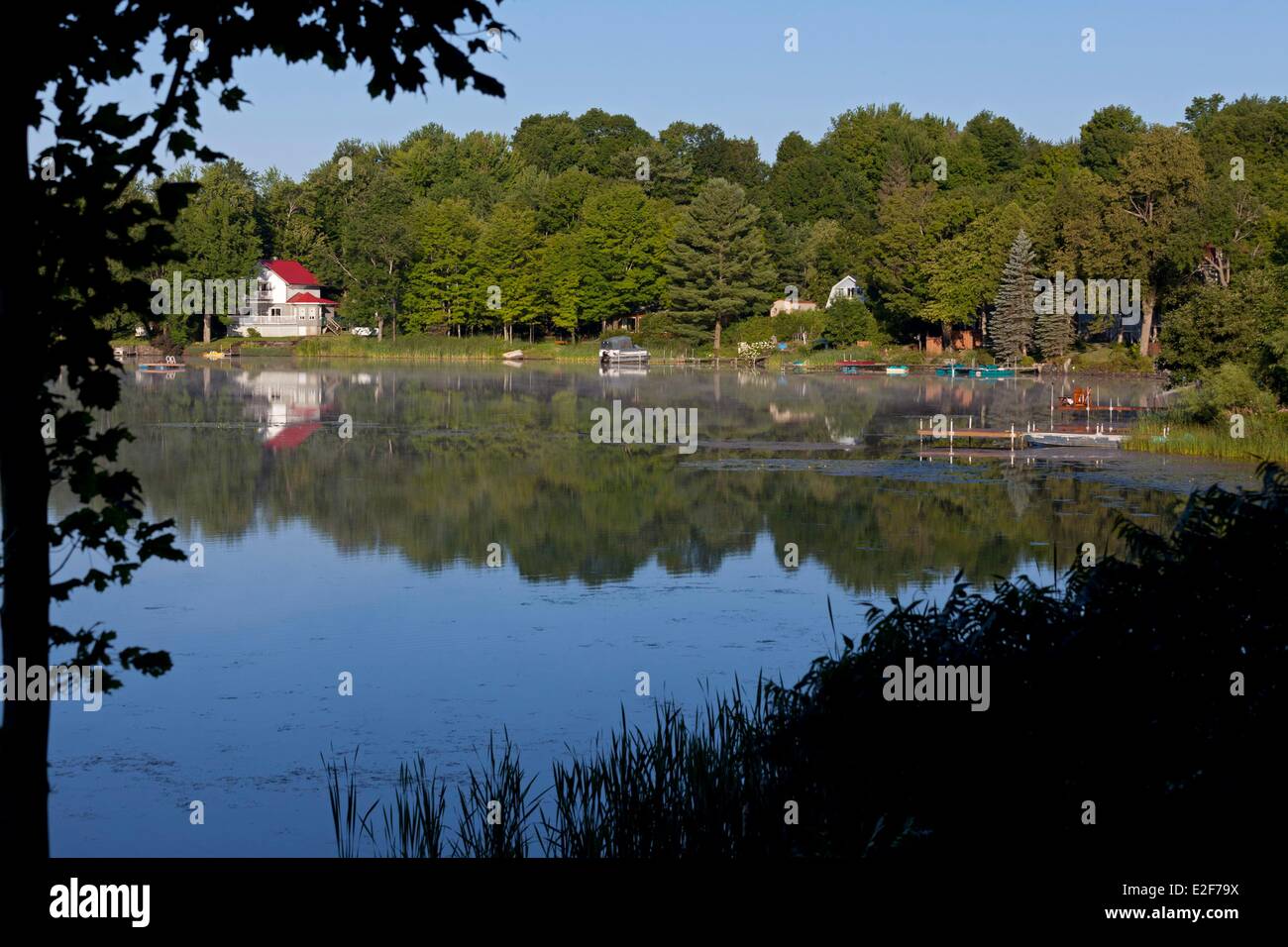 Canada Quebec, la Eastern Townships o Estrie, Selby lago a sud di Dunham Foto Stock