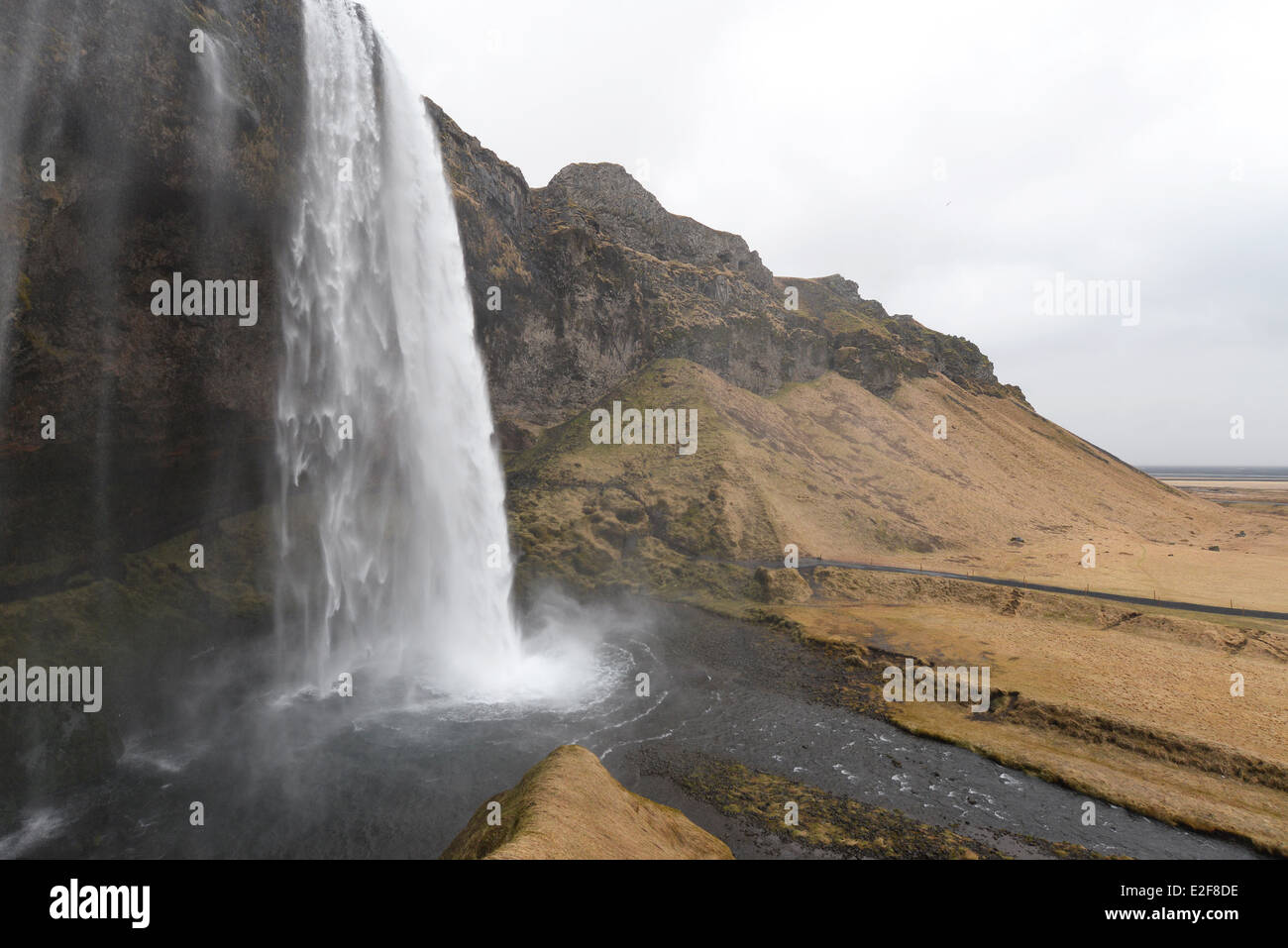 Cascata in Islanda Foto Stock
