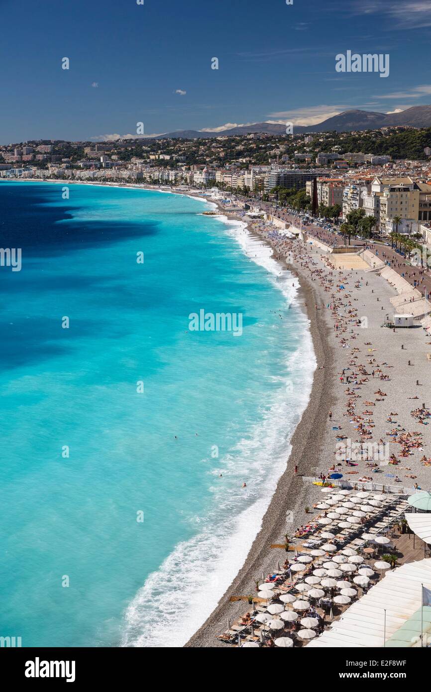 Francia, Alpes Maritimes, Nizza Promenade des Anglais Foto Stock