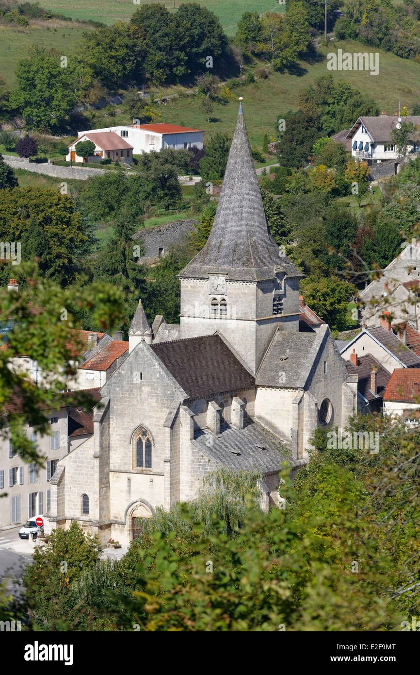 Francia, Cote d'Or, Aignay le Duc, Saint Pierre et la chiesa di Saint Paul Foto Stock