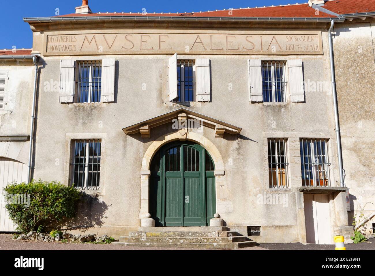 Francia, Cote d'Or, Alise Sainte Reine, Alesia, vecchio museo Foto Stock