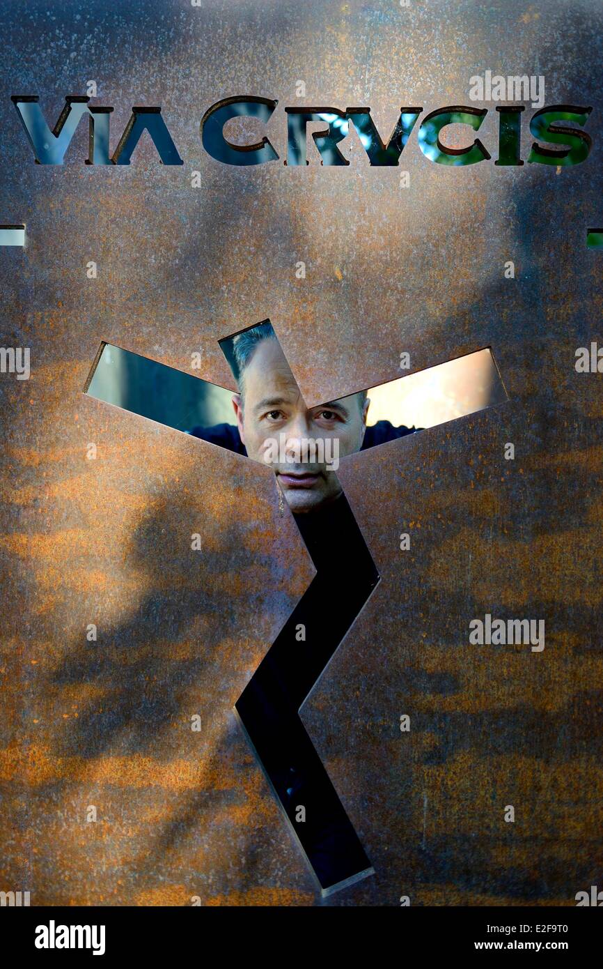 Francia Rhone Saint-Romain-au-Mont-d'Or la dimora del Caos (la Demeure du Chaos) l'illustrazione è basato intorno le infinite Foto Stock