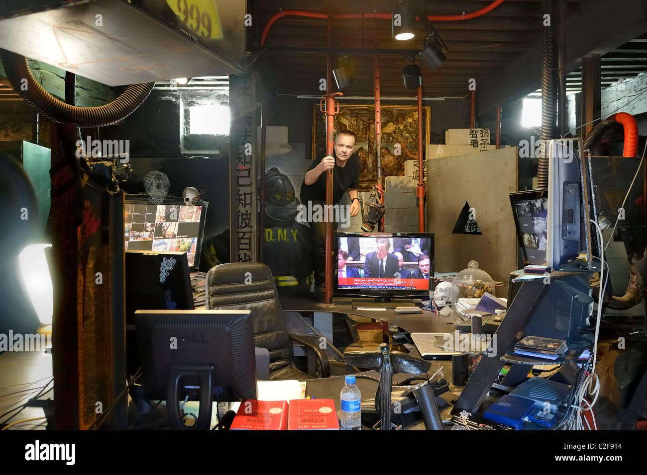 Francia Rhone Saint-Romain-au-Mont-d'Or la dimora del Caos (la Demeure du Chaos) l'illustrazione è basato intorno le infinite Foto Stock