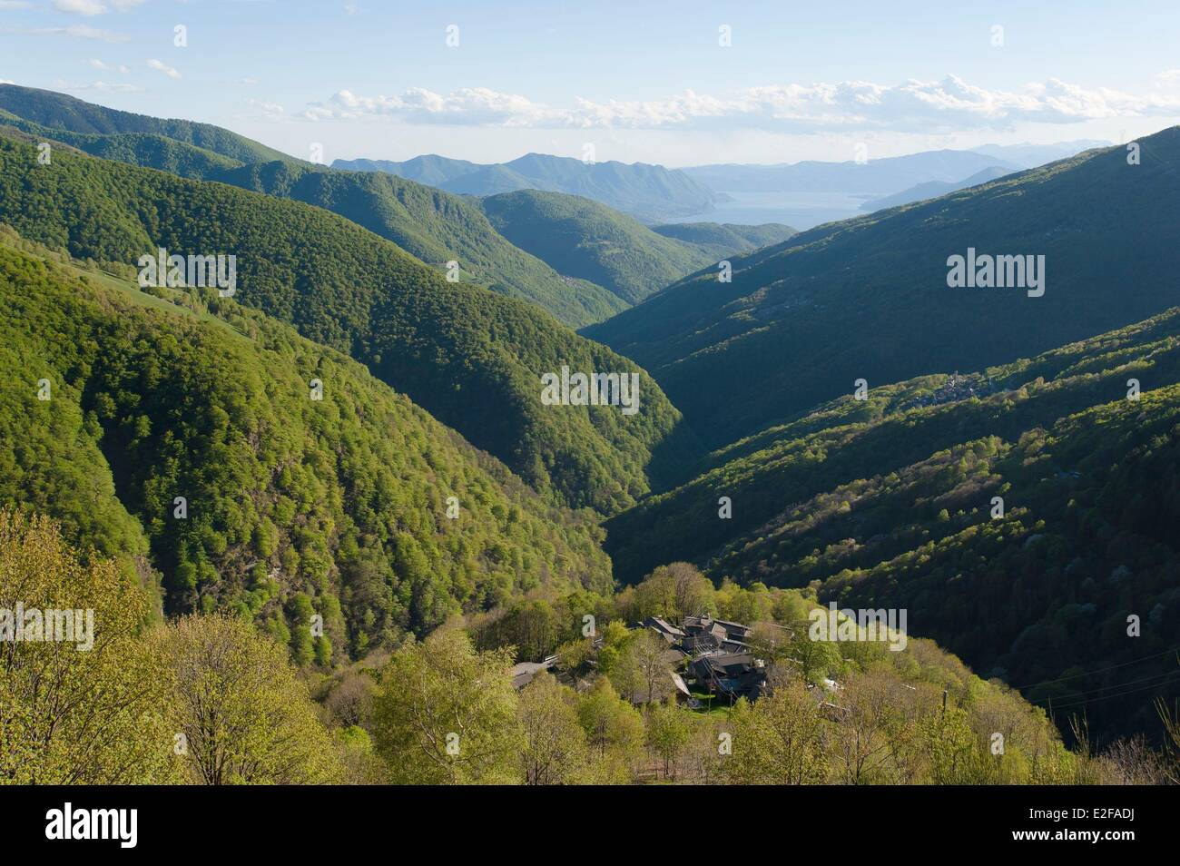 La Svizzera, Ticino, Indemini valley Foto Stock
