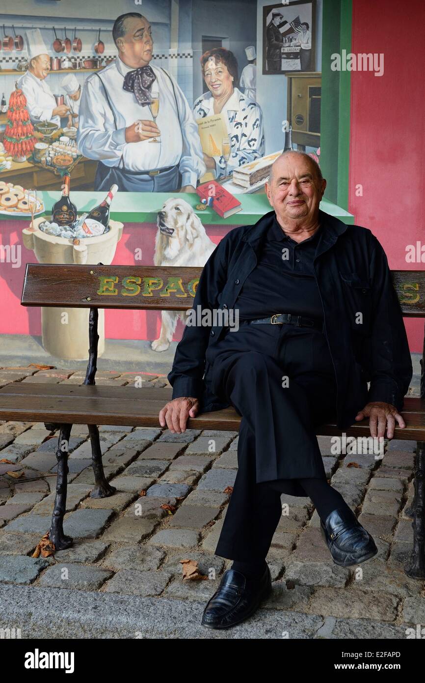 Francia Rhone Collonges au Mont d'Or L'Auberge du Pont de Collonges Paul Bocuse ristorante tre stelle Michelin dal 1965 Foto Stock