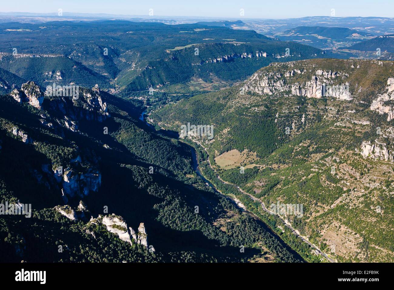 Francia Lozere Causses e Cévennes Mediterraneo agro pastorale paesaggio culturale sono classificati come patrimonio mondiale dall' UNESCO Foto Stock