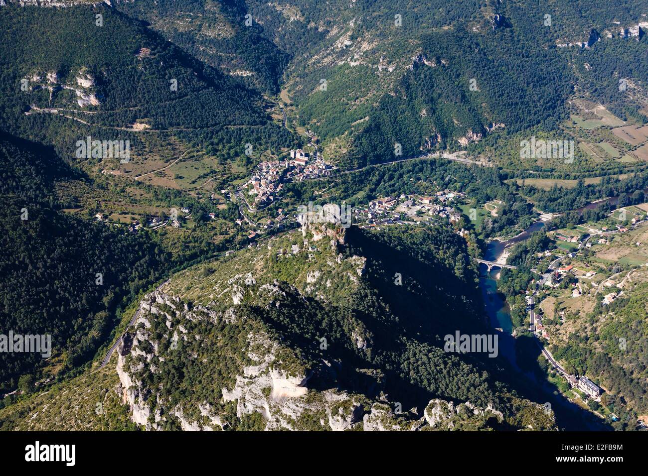Francia Lozere Causses e Cévennes Mediterraneo agro pastorale paesaggio culturale sono classificati come patrimonio mondiale dall' UNESCO Foto Stock