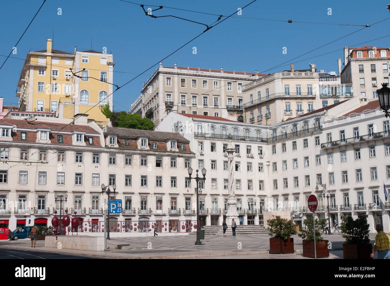 Il Portogallo, Lisbona, Piazza Municipio Foto Stock