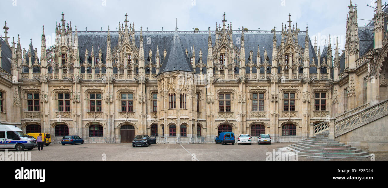 Francia, Seine Maritime, Rouen, Palais de Justice, Courthouse e ex parlamento della Normandia Foto Stock