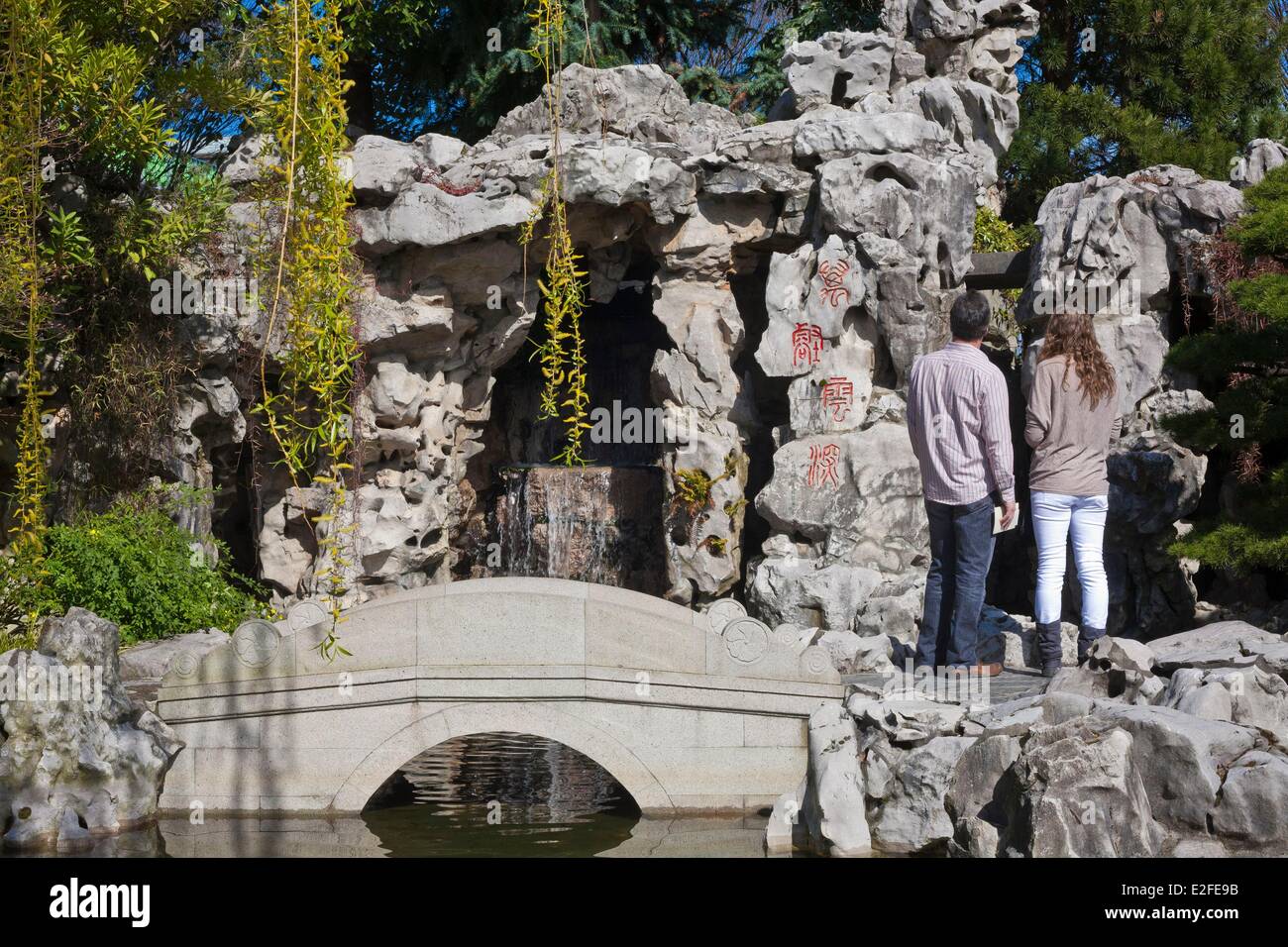 Stati Uniti, Oregon, Portland, città vecchia, Chinatown, Lan su giardino Cinese aperto nel 2000 Foto Stock