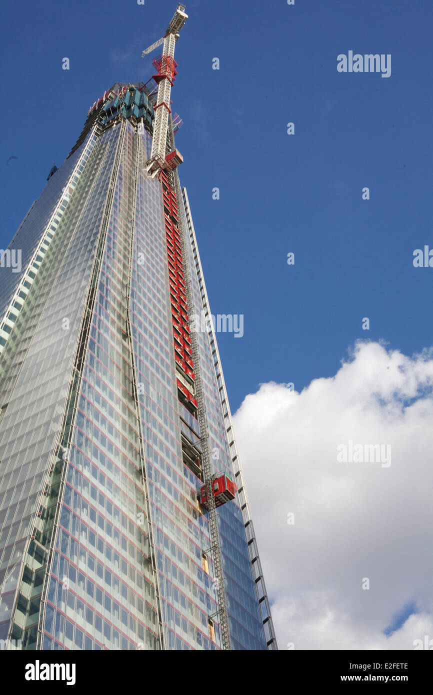 La Shard in costruzione Londra 2011 Foto Stock