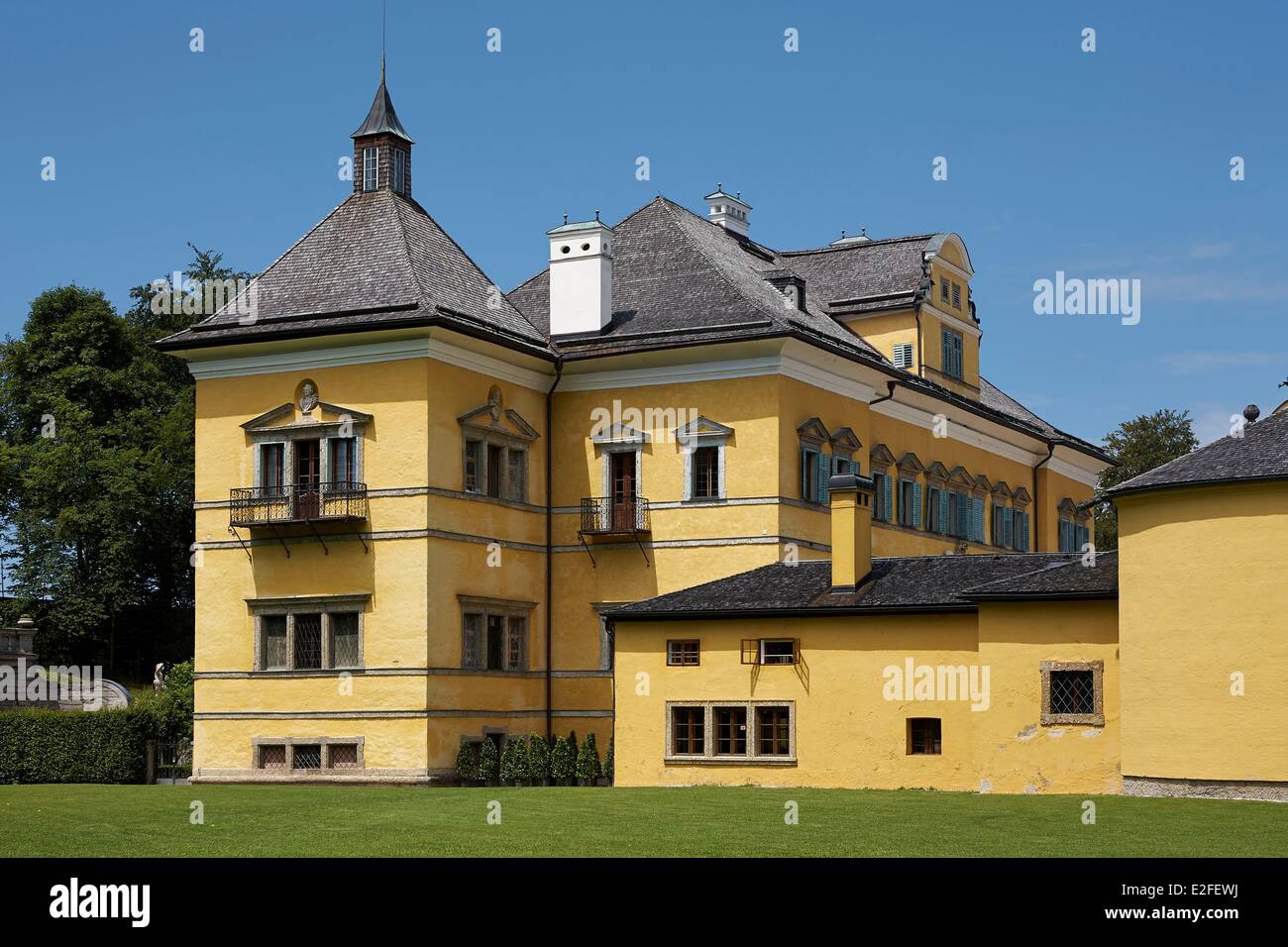 Austria, Land di Salisburgo, il Castello di Hellbrunn (Schloss Hellbrunn) Foto Stock