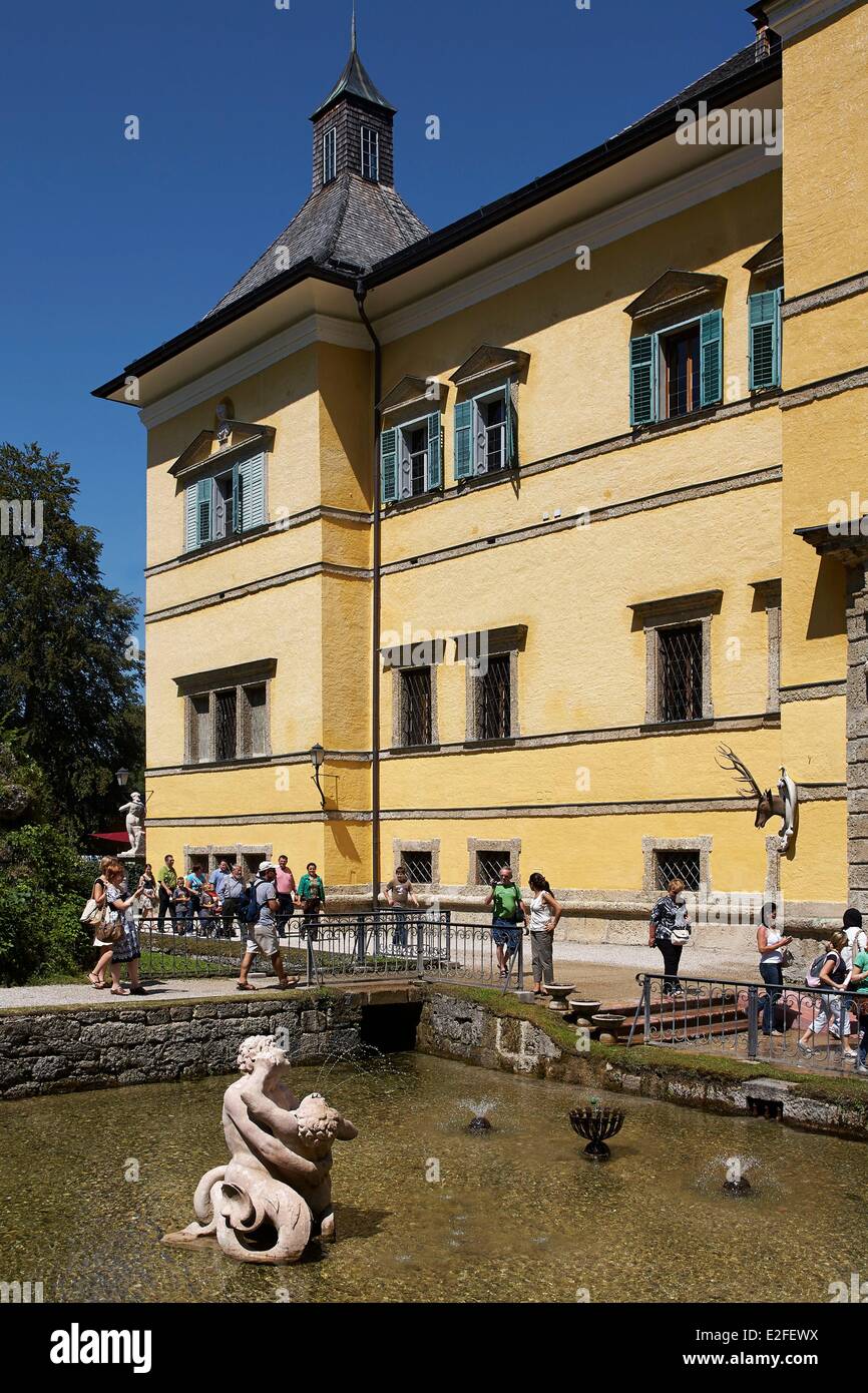 Austria, Land di Salisburgo, il Castello di Hellbrunn (Schloss Hellbrunn) Foto Stock