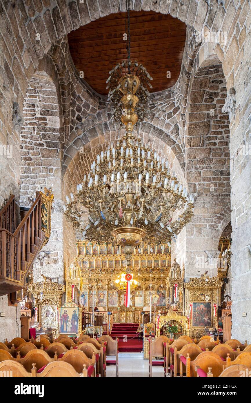 Cipro Larnaca chiesa ortodossa di San Lazzaro (Ayios Lazaros) che ha avuto origine nel IX secolo per ospitare la tomba di Foto Stock