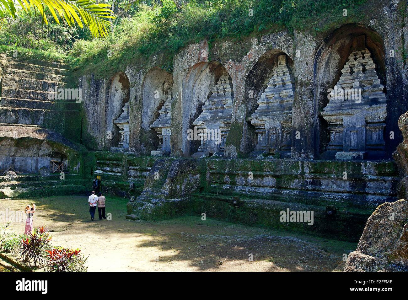 Indonesia, Bali, nei pressi di Ubud, Tampaksiring, Gunung Kawi tempio Foto Stock