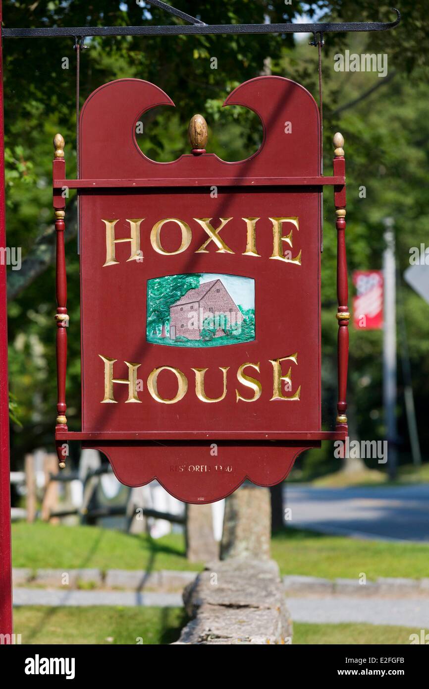 Stati Uniti, Massachusetts, Cape Cod, Sandwich, Water Street, Hoxie House, la più vecchia scatola di sale della penisola Foto Stock