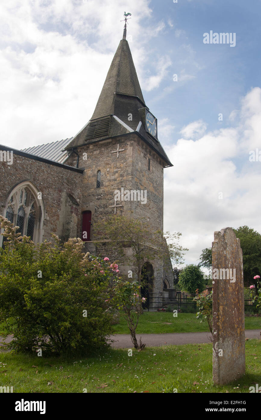 St Peters chiesa storica, a Titchfield, Hampshire, Inghilterra Foto Stock