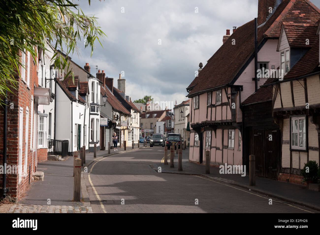 A Titchfield village, Hampshire, Inghilterra Foto Stock