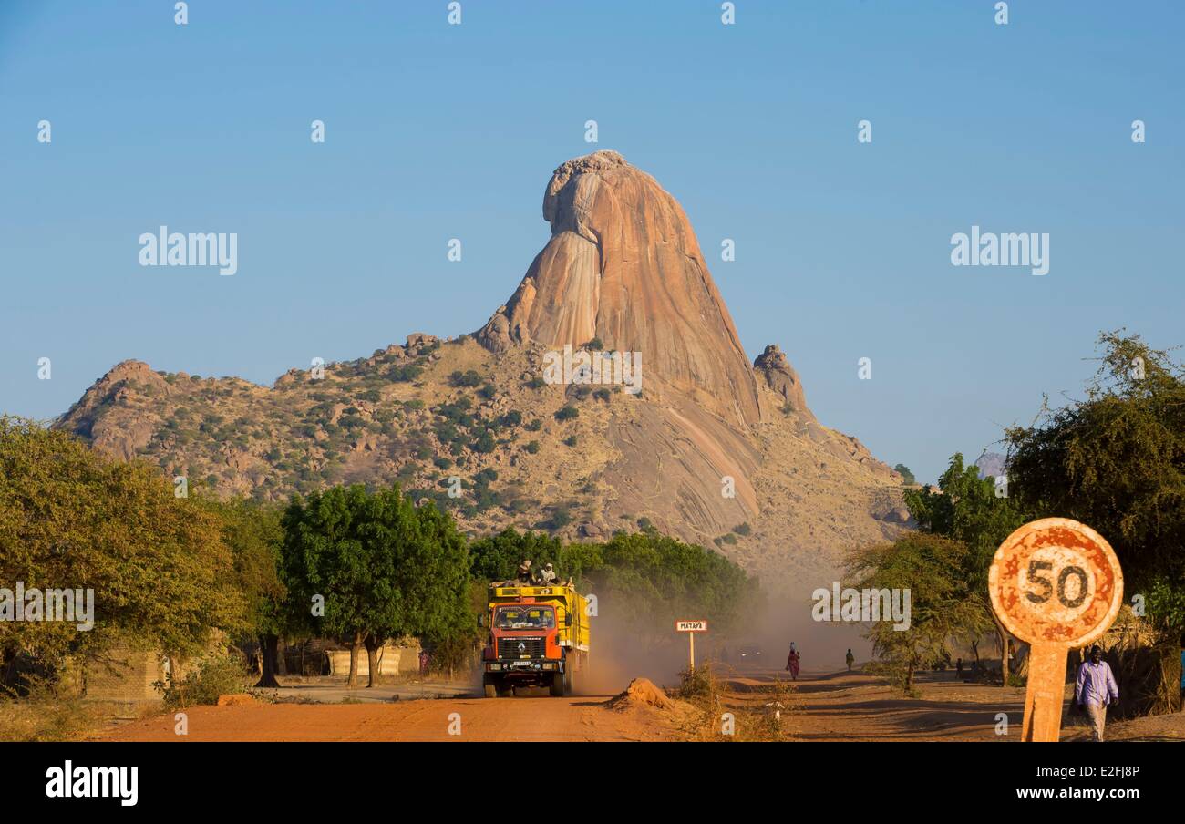 Il Ciad, il Sahel, Mataya, guglie di granito di Abtouyour Foto Stock