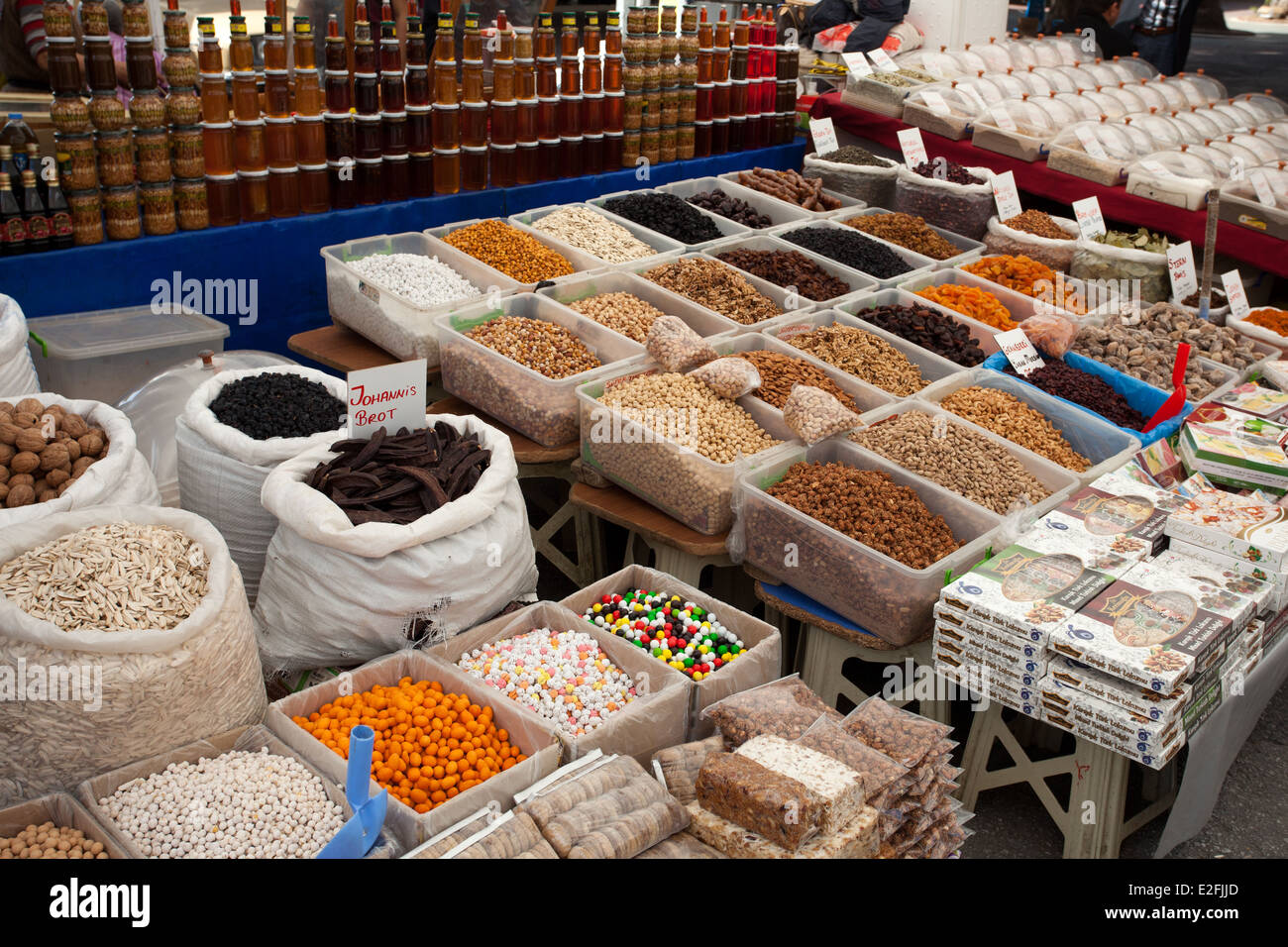 Alanya: Mercato del venerdì Foto Stock