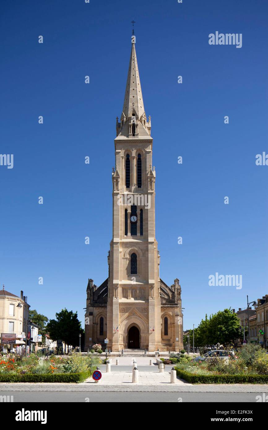 Francia, Dordogne, Perigord Pourpre, Bergerac, alla chiesa di Notre Dame Foto Stock