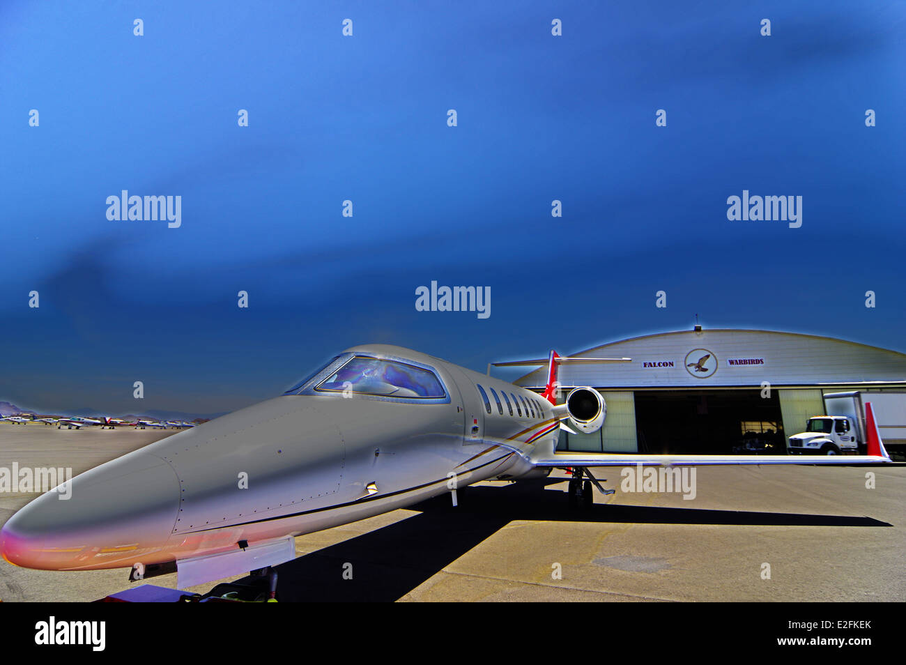 WWII Warbirds, aerei da combattimento da Falcon aviazione campo situato in Mesa, Arizona Foto Stock