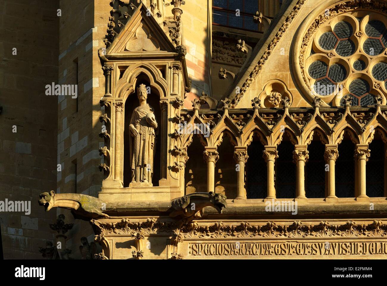 Francia Moselle Metz la cattedrale di Saint Etienne Foto Stock