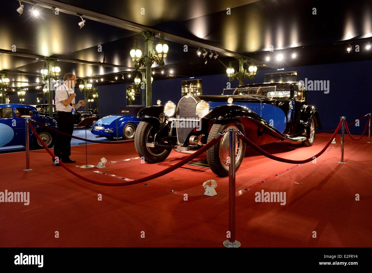 Francia Haut Rhin Mulhouse Cite de l'Automobile - Museo Nazionale Schlumpf Collezione 1929 Bugatti 41 meglio noto come Foto Stock