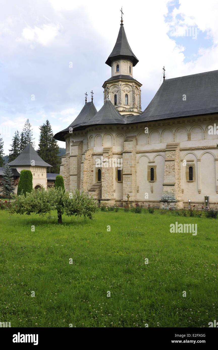 Moldavia Romania Bukovina regione Monastero di Putna chiesa del XV secolo Foto Stock