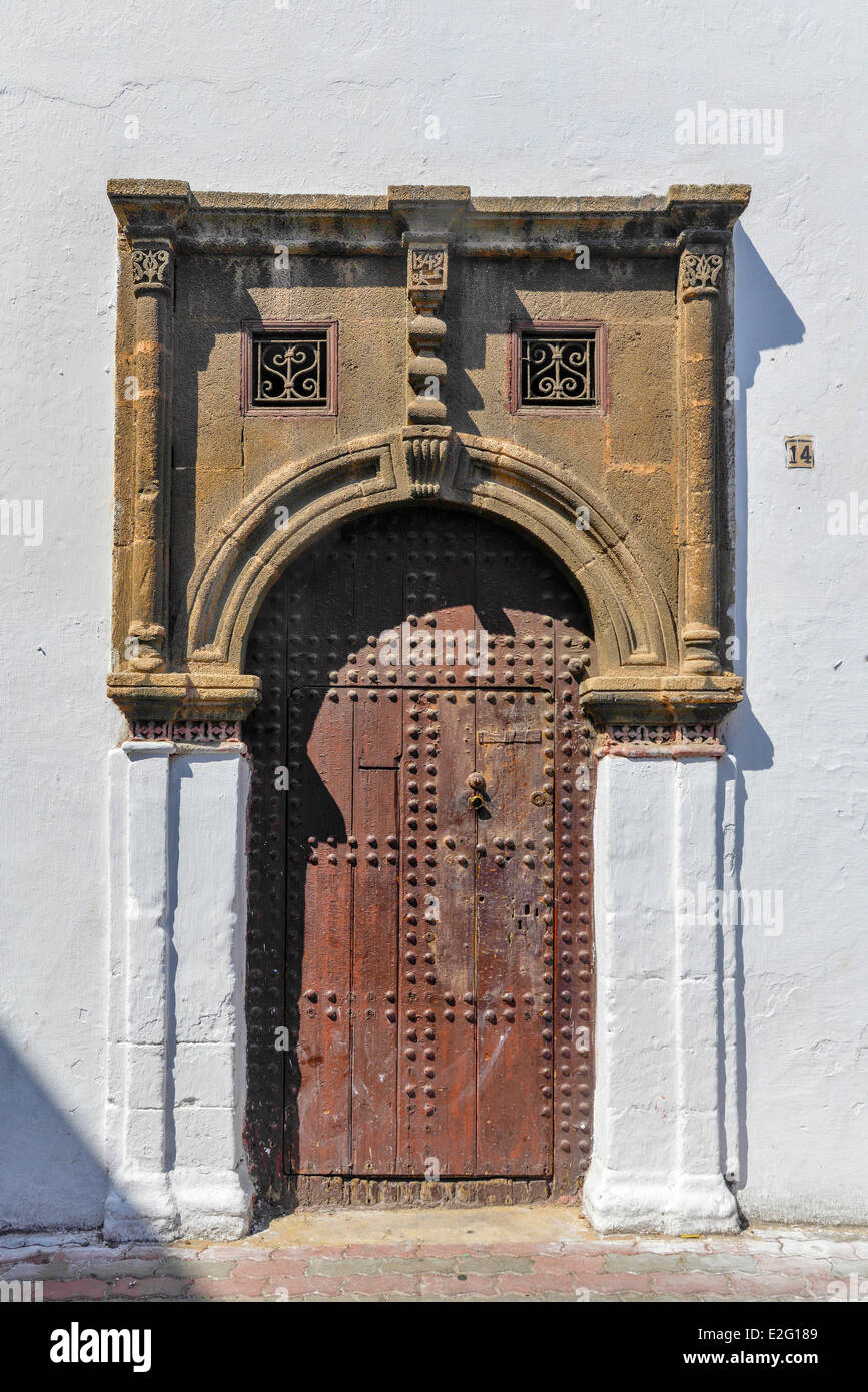Marocco Casablanca distretto Habous costruito dagli architetti Auguste Cadet e Edmond Brion die 1918 nuova Medina costruita dal Foto Stock