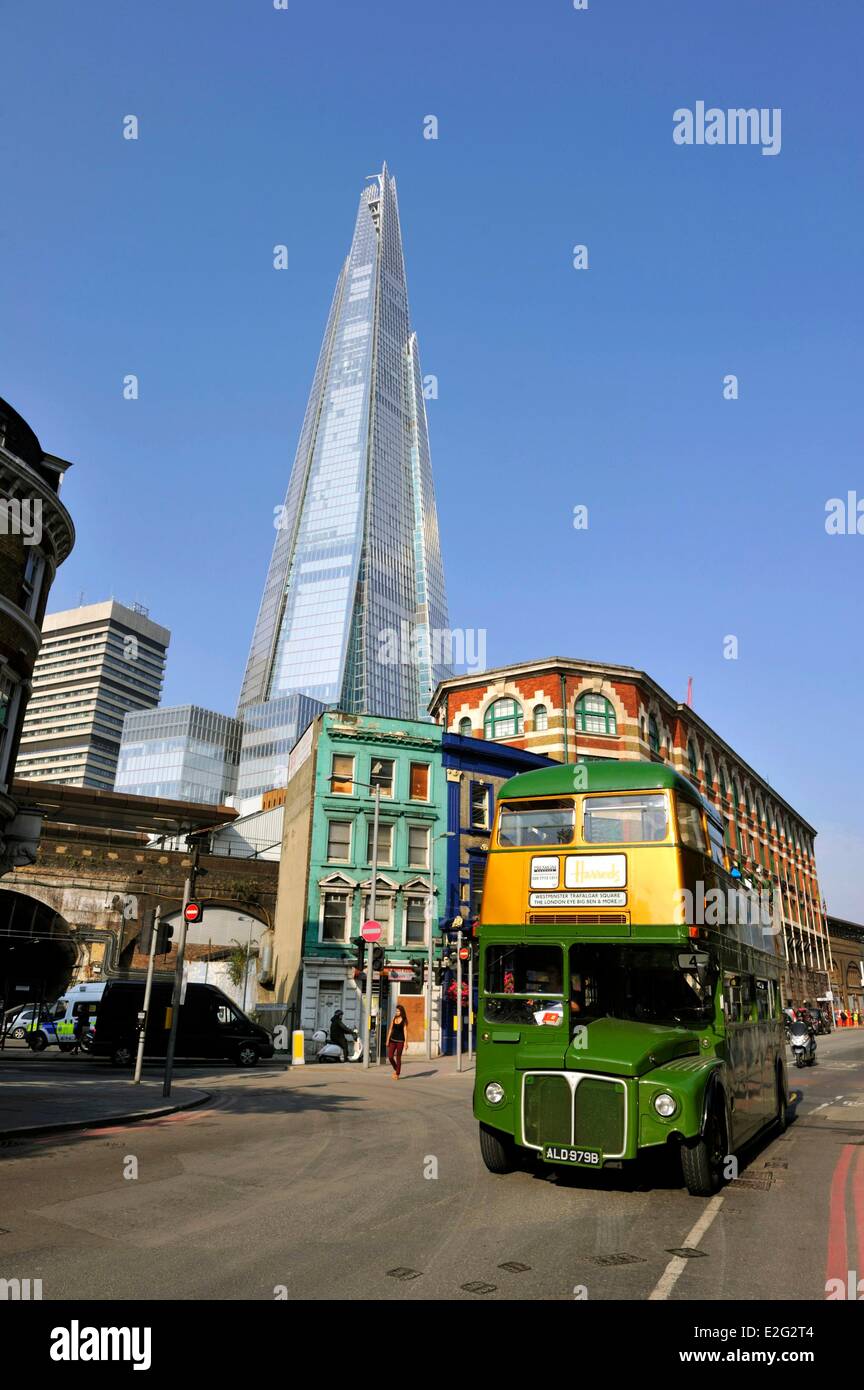 Regno Unito London Borough of Southwark london bridge trimestre la Shard torre di Renzo Piano Architetto il più alto nella torre Foto Stock