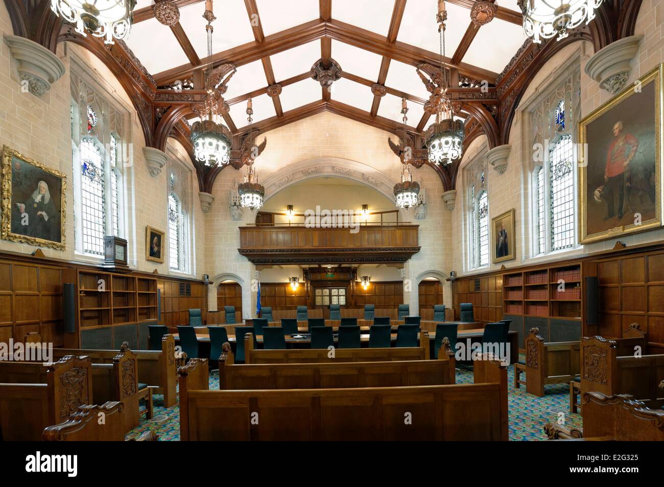 Regno Unito Londra Westminster la corte suprema corte sala 1 Foto Stock