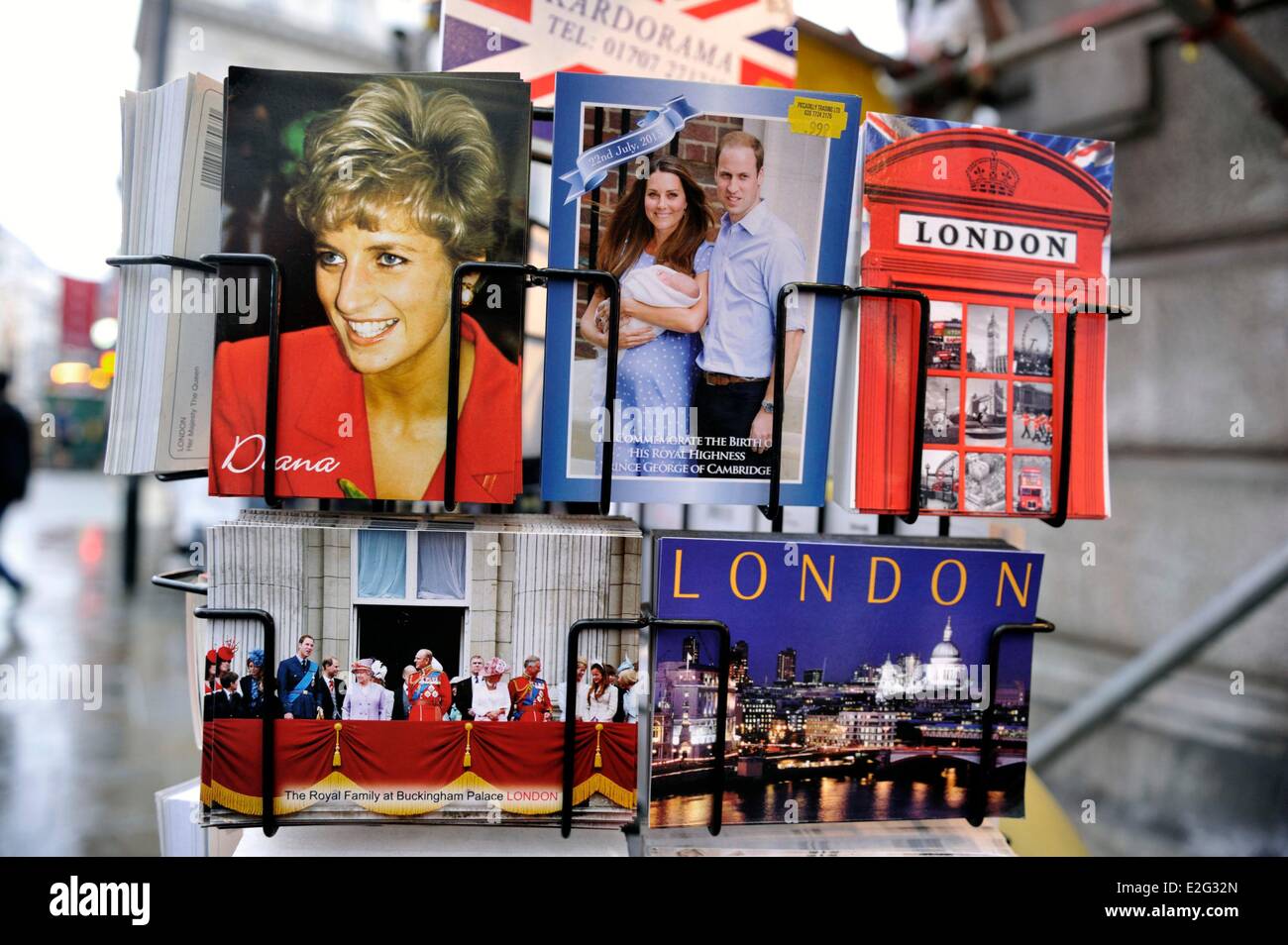 Regno Unito London Mayfair cartoline Foto Stock