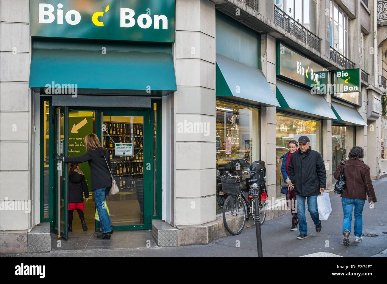 Francia Paris Bio c'Bon organico negozio 26 rue du Renard Foto Stock