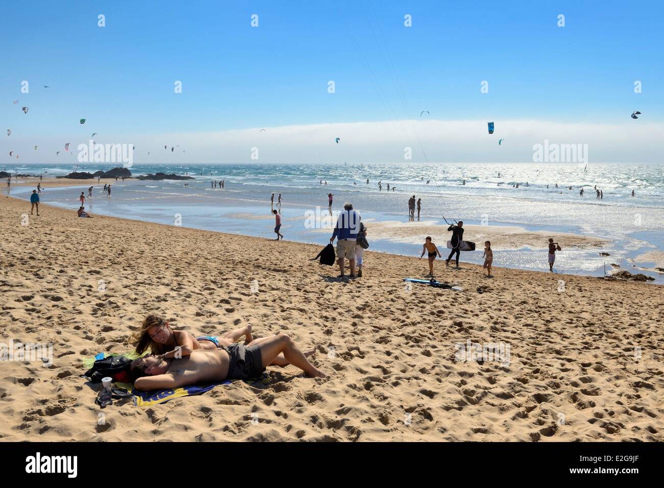 Portogallo Lisbona regione Cascais Guincho Beach sulla costa di Estoril Foto Stock