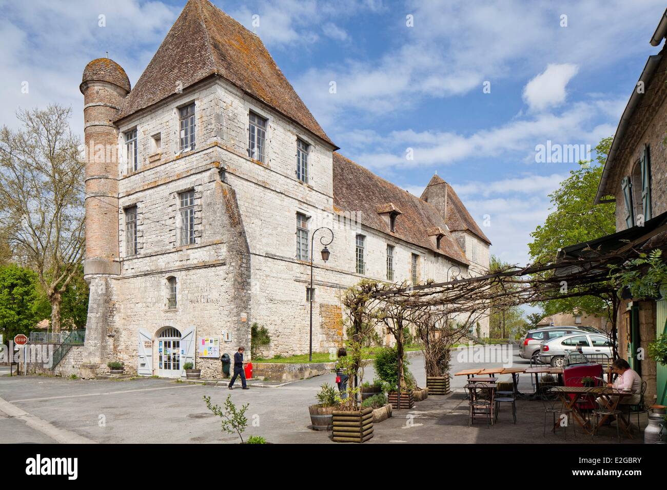 Francia Dordogne Issigeac Chateau des Eveques de Sarlat Foto Stock