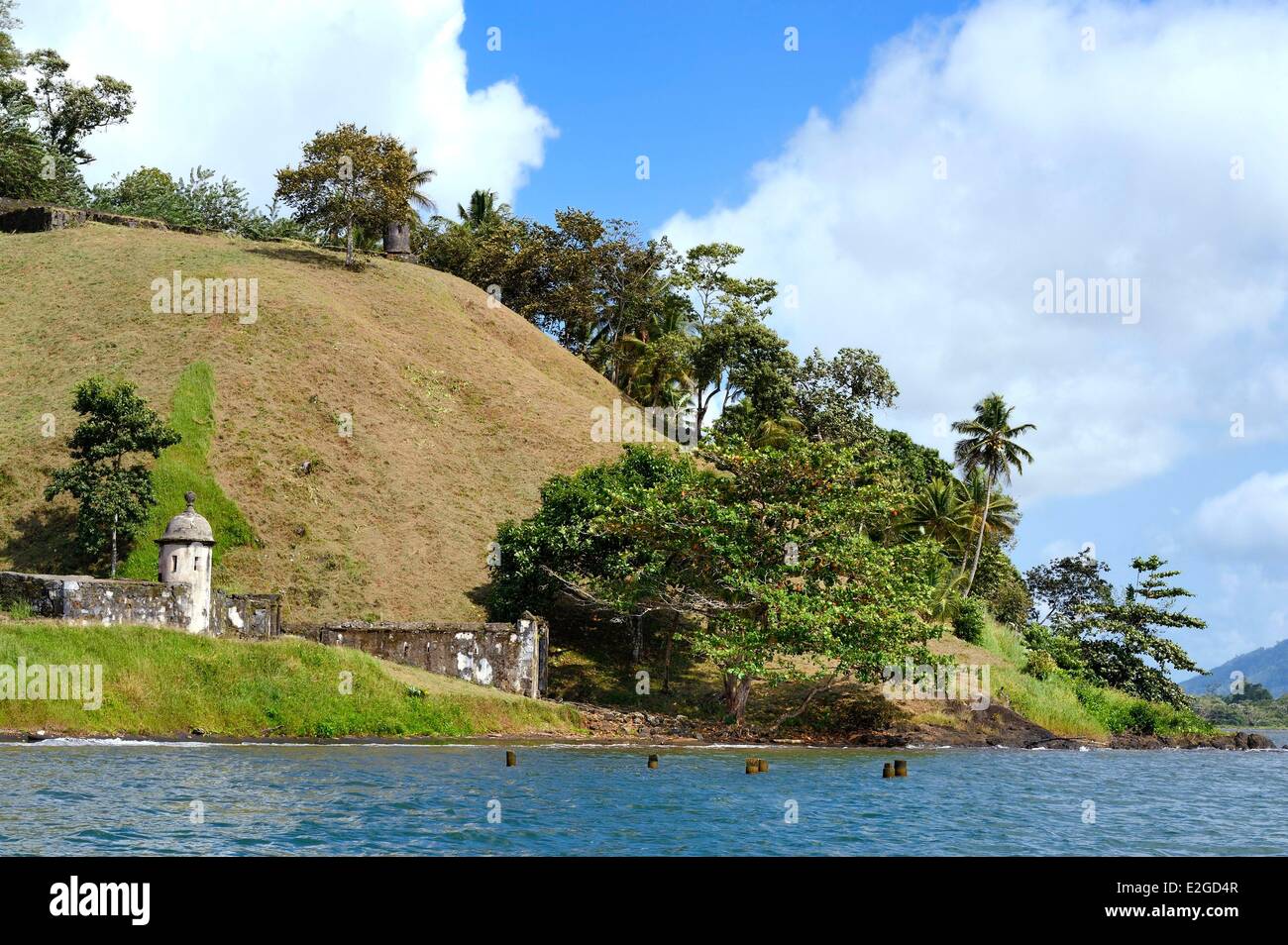 Panama Colon provincia Portobelo elencati come patrimonio mondiale dall' UNESCO Castillo de San Fernando dating epoca spagnola Foto Stock