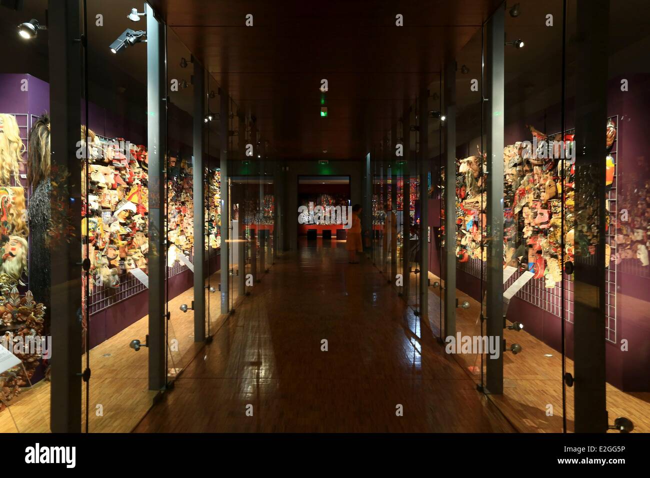 Francia Bouches du Rhone Marseille 2° distretto quartiere Panier Centre de la Vieille Charite elencati come monumento storico del XVII secolo Museo di Arti Africane isolani del Pacifico Nativi Americani (MAAOA) en messico Foto Stock