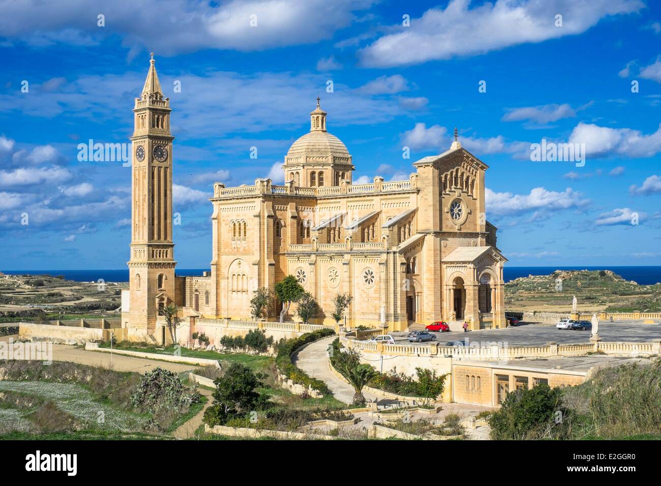 Malta isola di Gozo Gharb di Ta'Pinu basilica Foto Stock