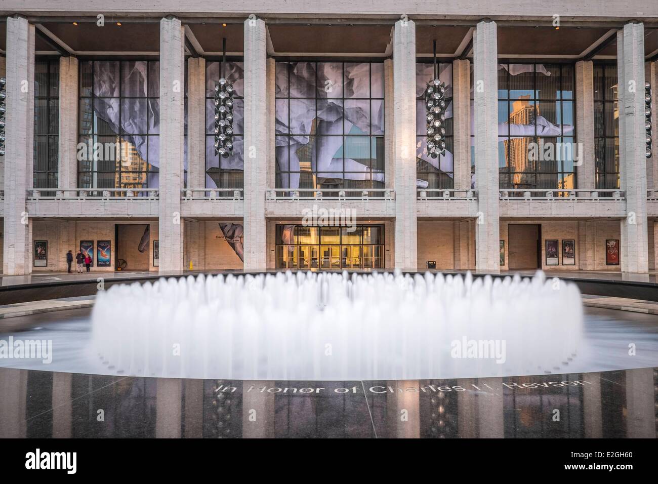 Stati Uniti New York Manhattan Upper West Side Metropolitan Opera è parte del Lincoln Center Foto Stock