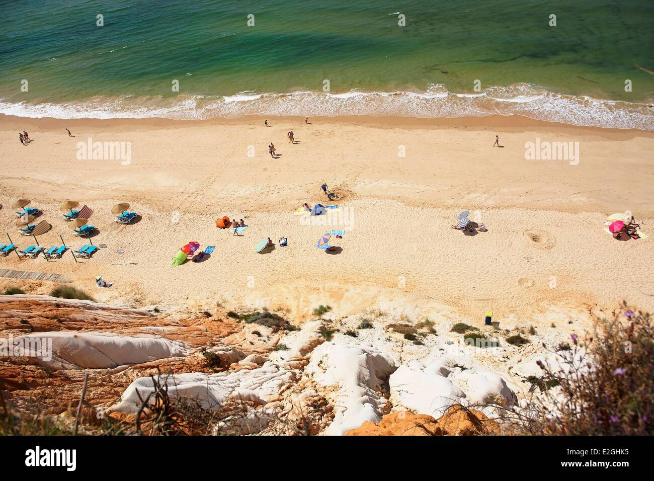 Il Portogallo Algarve Albufeira Falesia (spiaggia Praia da Falesia) Foto Stock