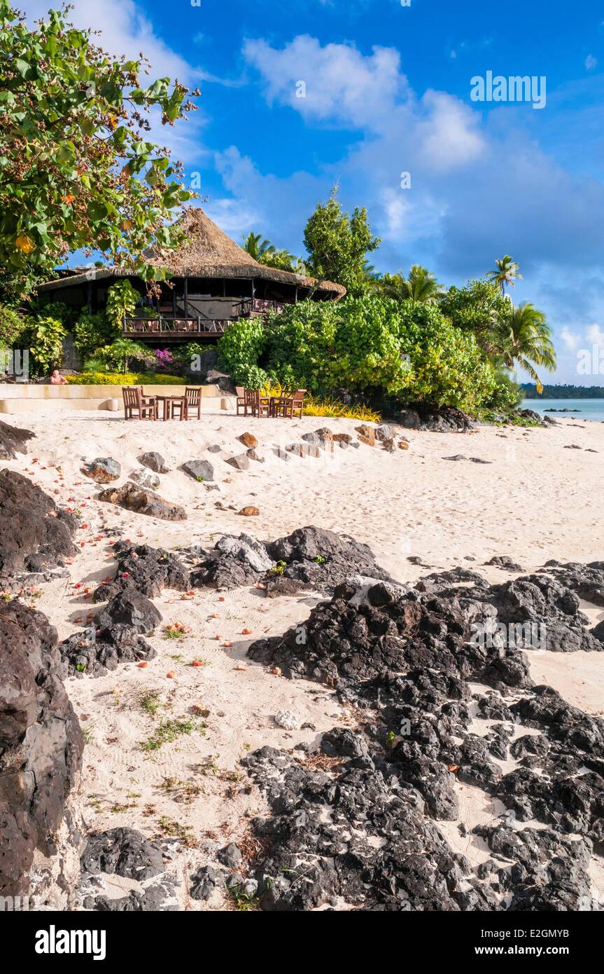 Isole Cook Aitutaki Island Pacific Resort etichettati Piccoli Hotel di Lusso del Mondo Foto Stock