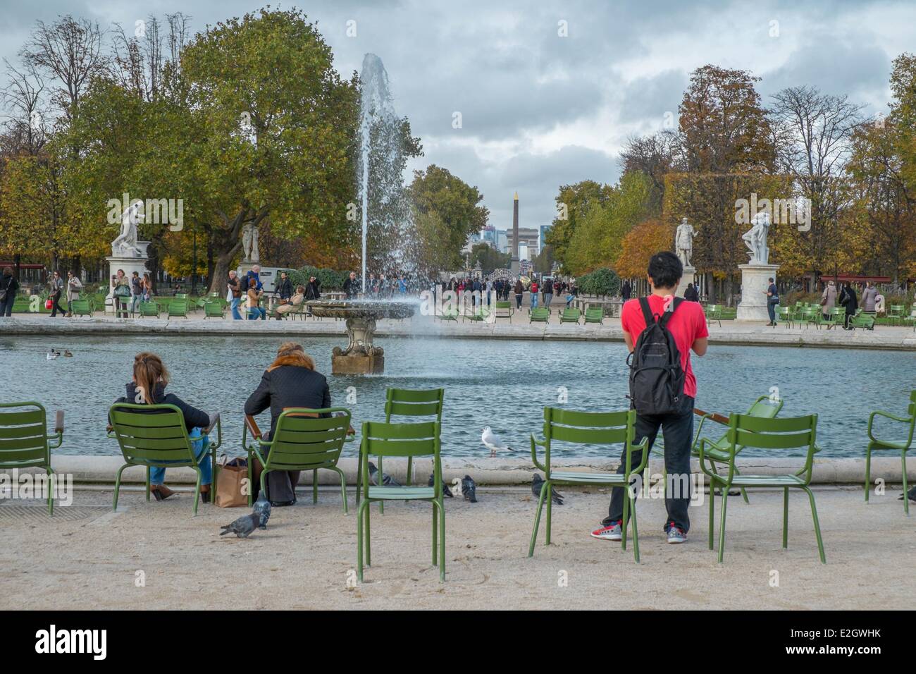 Francia Paris Les Tuileries Foto Stock