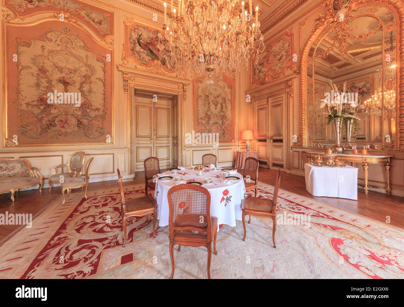 Francia Paris Quai d'Orsay hotel del Ministero degli Affari Esteri presso lo stabilimento di Beauvais tapestry drawing room anche noto come pappagallo Foto Stock
