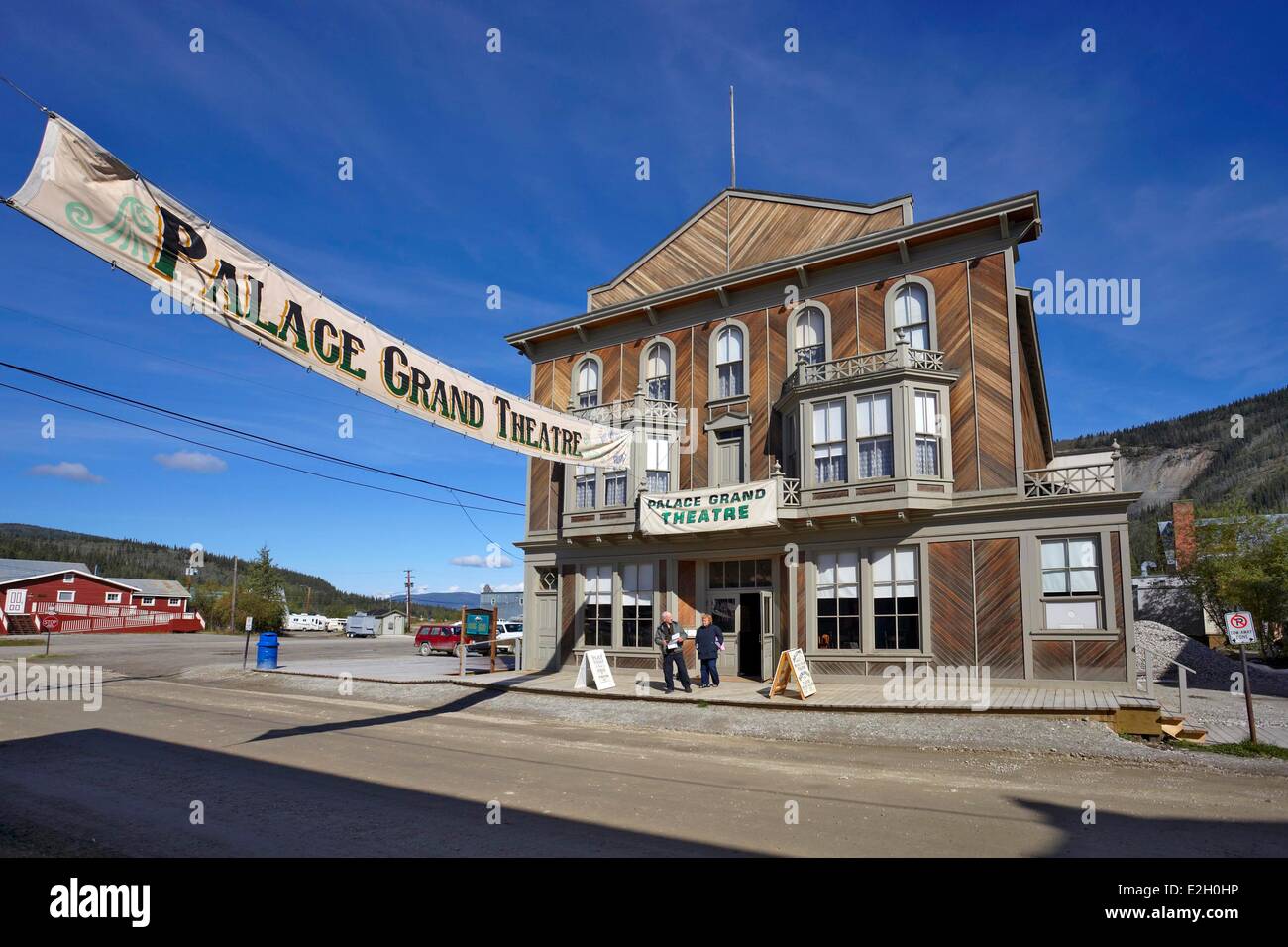 Canada Yukon provincia Dawson Dawson Street gran teatro palace Foto Stock