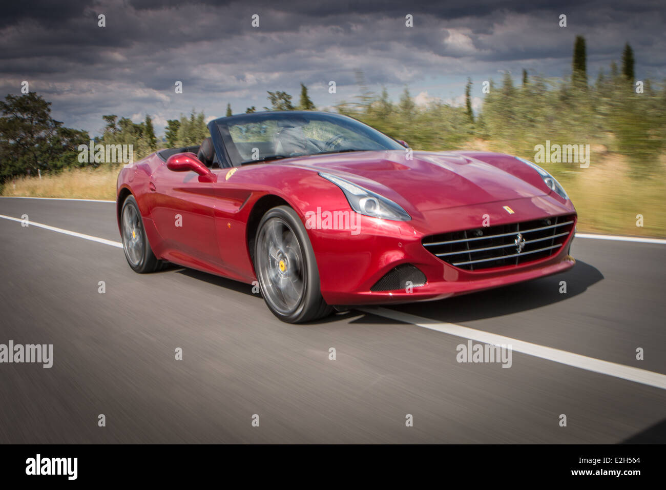 La Ferrari California T nel Nord Italia Foto Stock