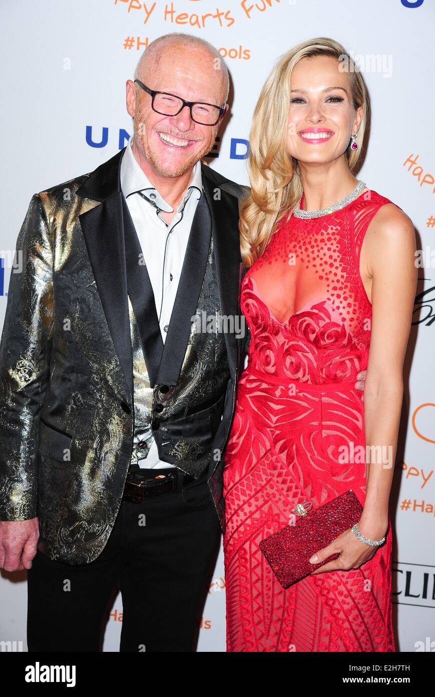 New York, NY, STATI UNITI D'AMERICA. 19 giugno 2014. John Caudwell, Petra Nemcova presso gli arrivi per Happy Hearts Fund Gala sponsorizzato da Chopard, Cipriani 42nd Street, New York, NY Giugno 19, 2014. Credito: Gregorio T. Binuya/Everett raccolta/Alamy Live News Foto Stock