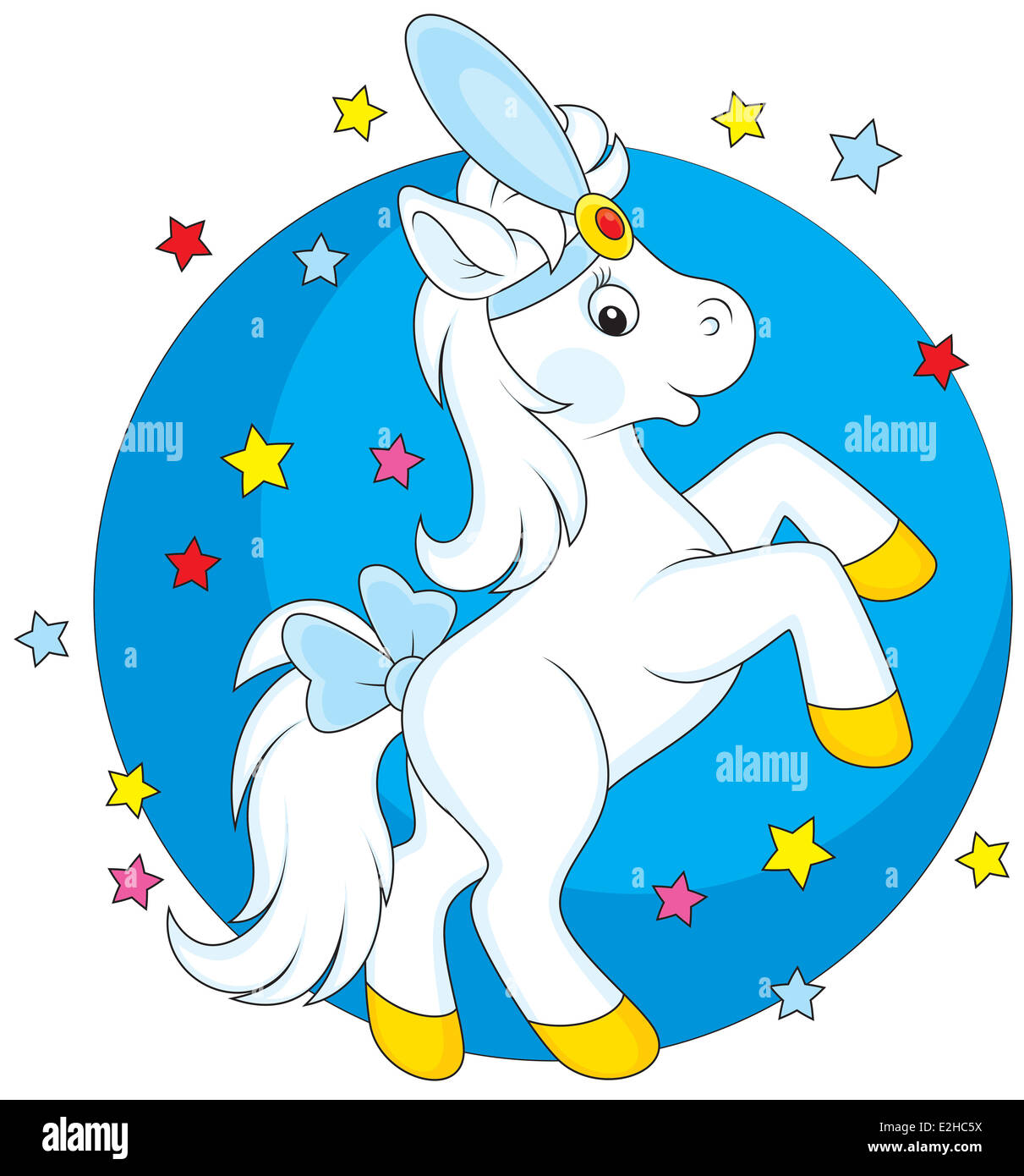 Cavallo del circo Foto Stock